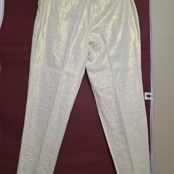 Anne Klein Metallic Shimmer Pants – Size 4 – Elegant & Chic - Picture 4 of 8